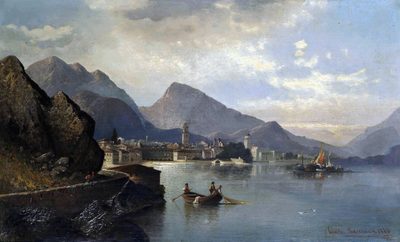 A lakeside town in North Italy
