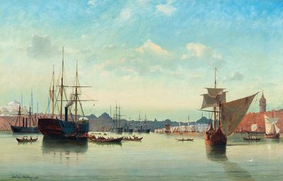 A View of the Port of Istanbul