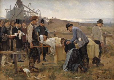 A wounded worker