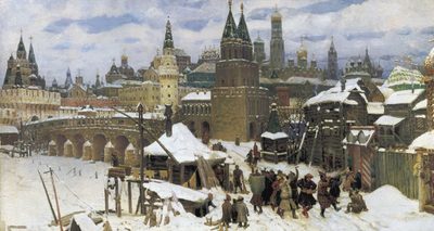 All-Saints Stone Bridge. Moscow of the late 17th century