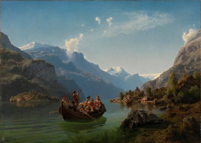 and Hans Gude Bridal journey in Hardanger