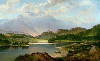 Benvenue Rising Over Loch Achray, Scotland
