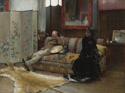 Bouderie (Gustave Coutois in his Studio)