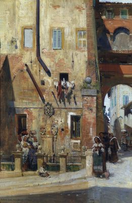 Busy Streets of Sienna