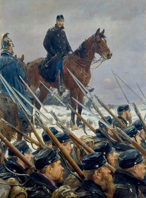 Colonel Max M++ller at Lake Sankelmark February 6, 1864