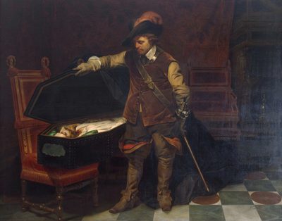 Cromwell before the Coffin of Charles I