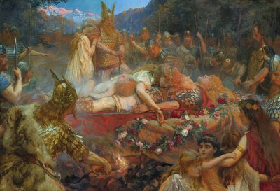 Death of a viking warrior