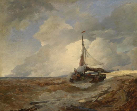 Fischerboot in Seenot