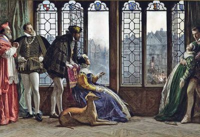 Henry ll of France and Diana of Poitiers Witnessing the Execution of a Protestant