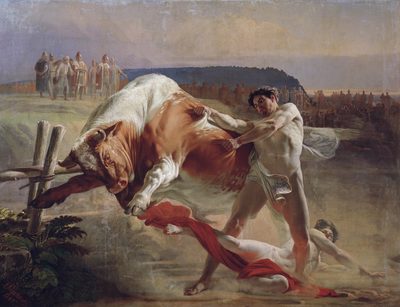 Ivan Usmovets Stopping an Angry Bull