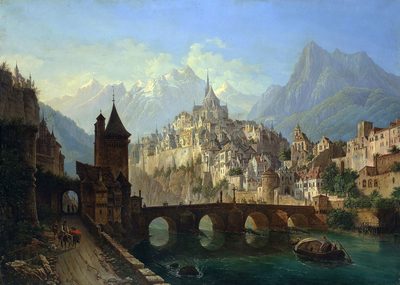 Landscape with a Bridge and Fortress