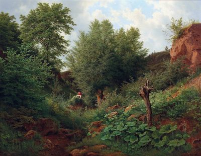 Landscape with a Stream in the Summer