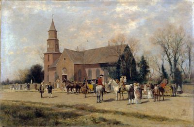 Old Bruton Church, Williamsburg, Virginia, in the Time of Lord Dunmore