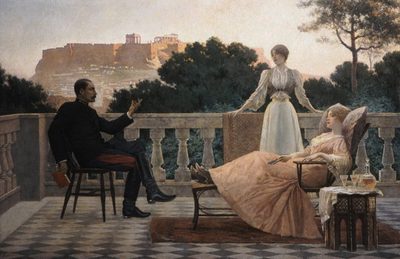 On terrace
