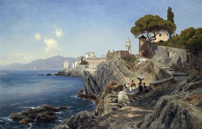 On the shore before Sturla, near Genoa