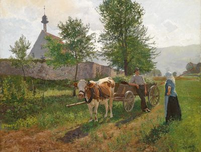 Plausch auf dem Feld