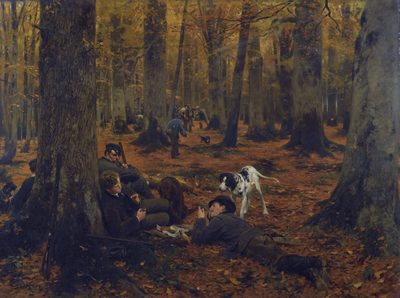 Rast auf der Jagd (Hunter at Rest)