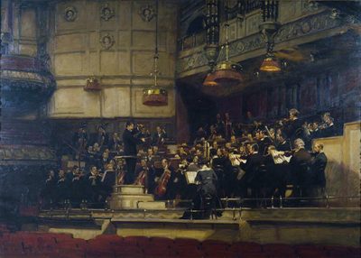 Rehearsal with Nikisch