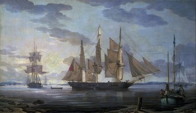 Ships in harbor