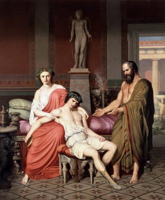 Socrates Chiding Alcibiades in Home of a Courtesan