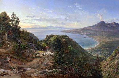 The Bay of Naples with Mount Vesuvius
