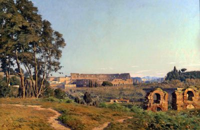 The Colosseum seen from the Top of the Palatine, Rome