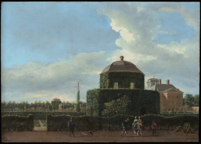 The Huis ten Bosch at the Hague and Its Formal Garden (View from the East)