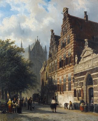 The Kerkgracht in Leiden