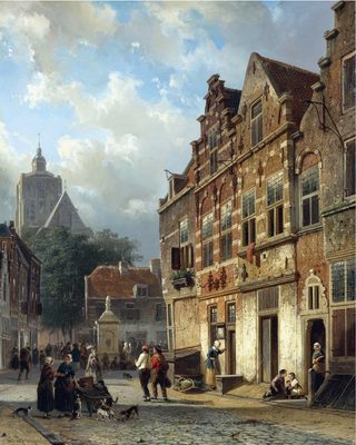 The Koopmansstraat and Market, Brielle