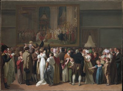 The Public Viewing Jacques-Louis David's.Coronation of Napoleon. at the Louvre