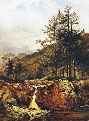 The Rocky Bed of a Welsh River