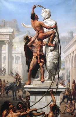 The Sack of Rome by the Barbarians in 410