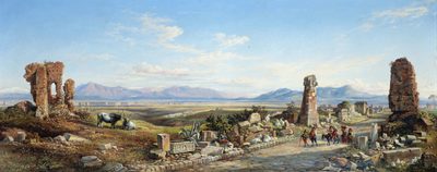 Viandanti sull'Appia Antica