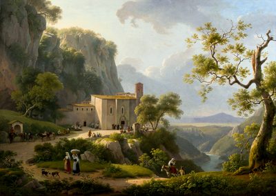 View of a Monastery in the Roman Countryside