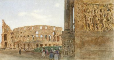 View of the Coliseum from the Arch of Constantine, Rome