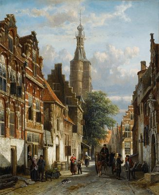 View of the Little Church in Zalt Bommel, Province of Gelderland